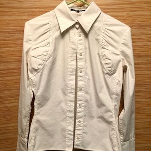 Gucci White Button Up Dress Shirt SZ 40/ Sm